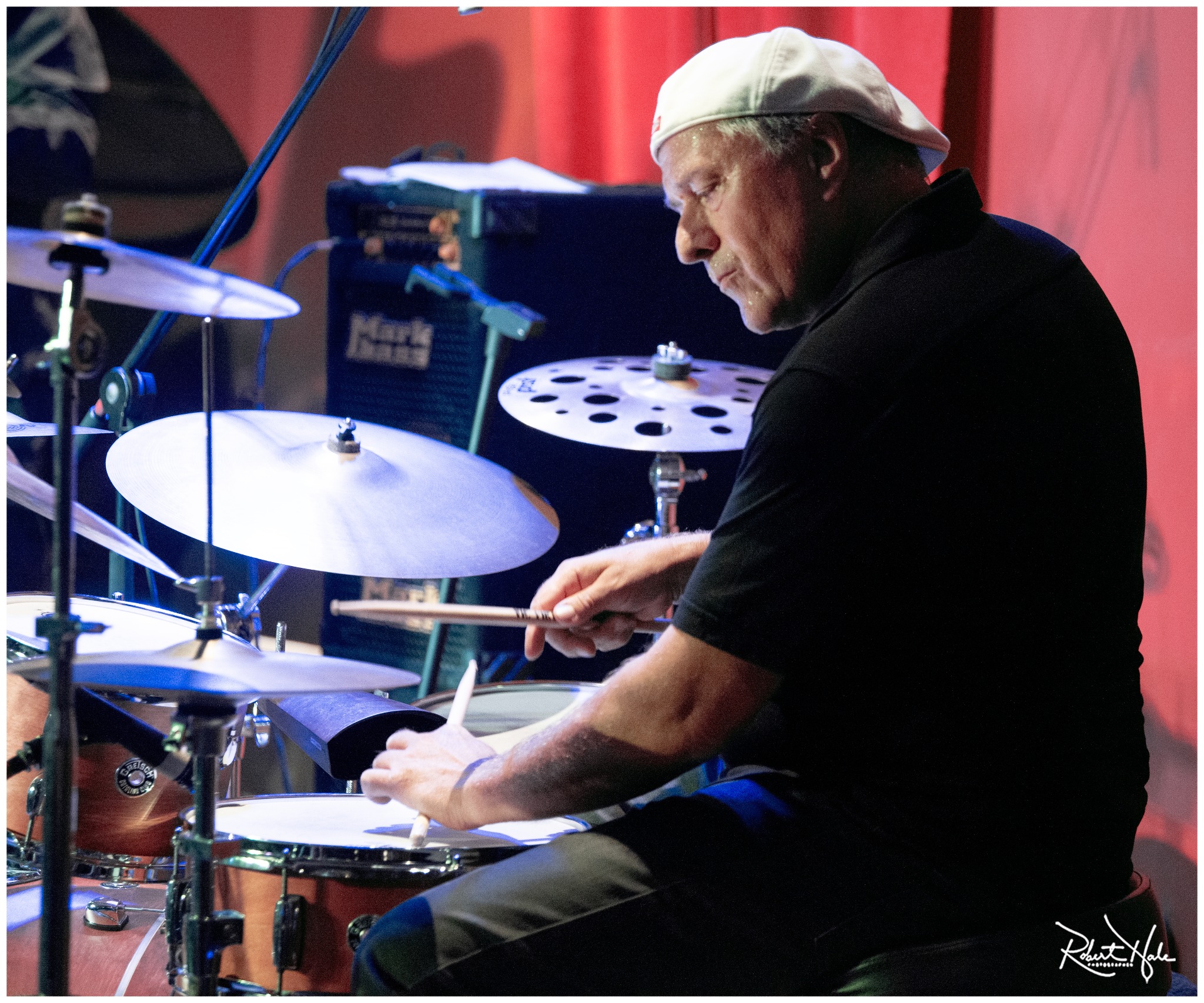 Edmundo SILVAGNOLI, batteur de Story of Jazz Quintet, en concert